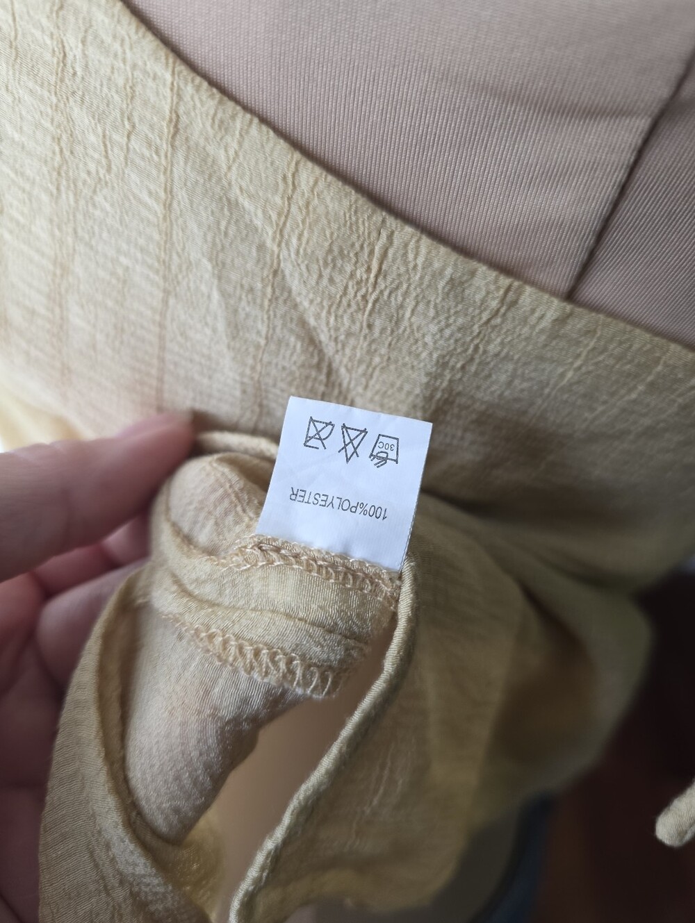 VRG Girl Pale Yellow Tie Front Boho Cami Top - Size Small AU 12 Y2K Baddie Vibes - Picture 7 of 10